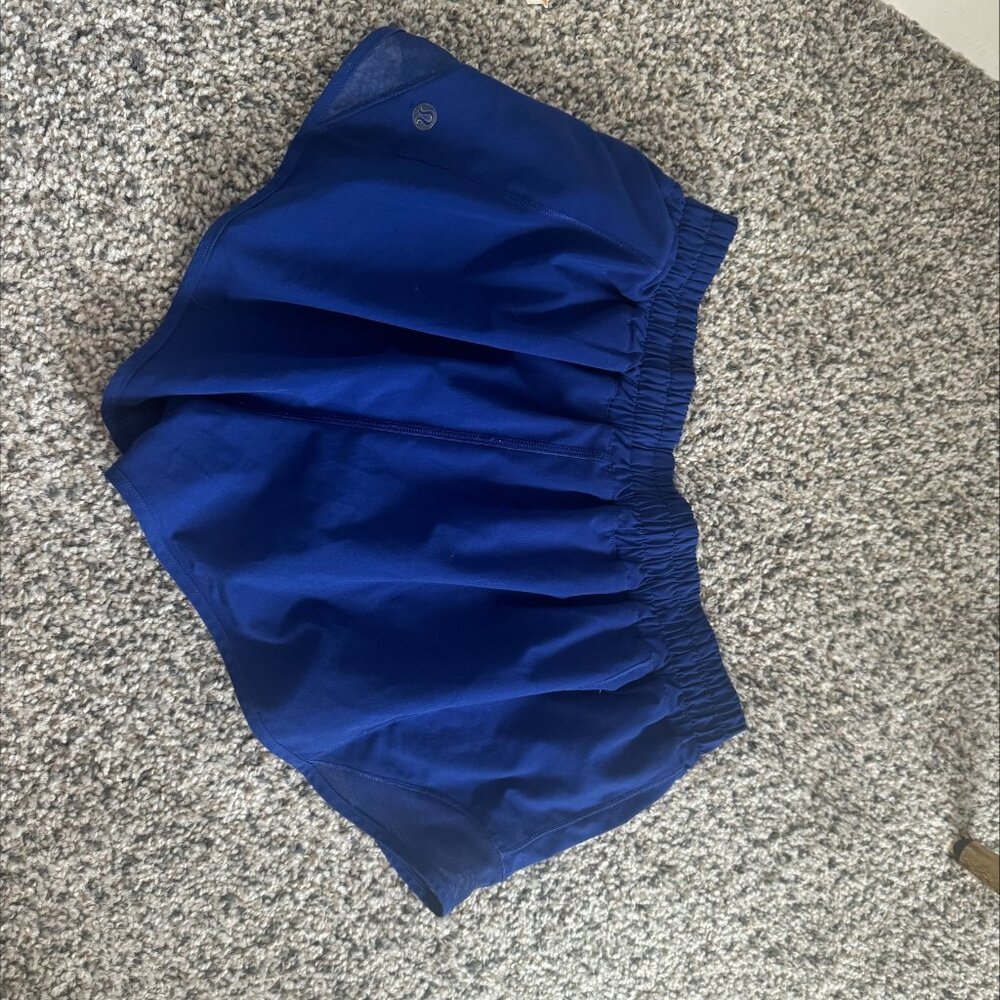 Blue Lululemon hotty hot shorts